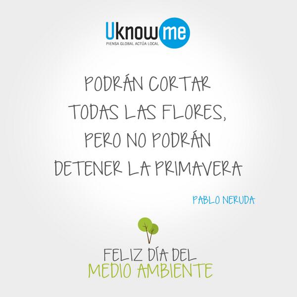 uknowme's tweet photo. ¡ Feliz #DíadelMedioAmbiente ! http://t.co/ojezwJYHZT