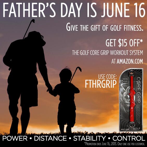 CoreGripGolf's tweet photo. Father's Day is just around the corner! Give your Dad the Core Grip! Code: FTHRGRIP at http://t.co/hIS7aGfXpy http://t.co/0zqyq06DkL