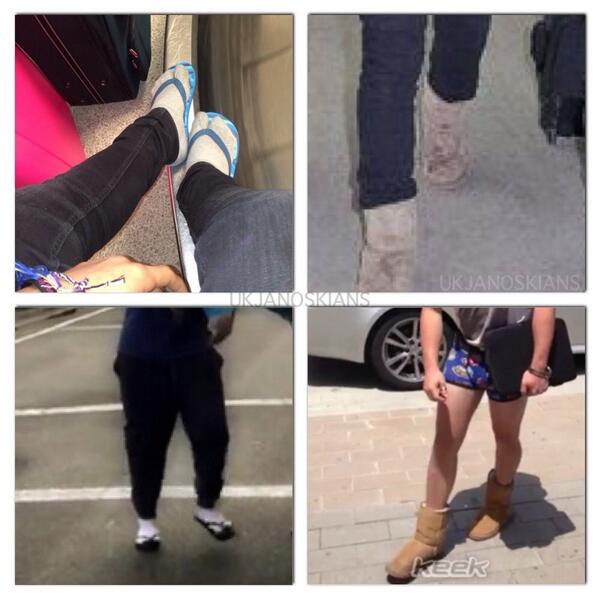 UKJanoskians's tweet photo. "my idols have such good fashion sense, they always look amazing"

"yeah but my idols have the best shoe sense" http://t.co/chdo2rviqs