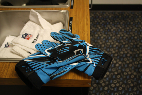 Panthers's tweet photo. Followers who RT are eligible to win a pair of #Panthers gloves, straight from the locker room! Winner chosen at 5PM. http://t.co/Gq7LZ5gvrc