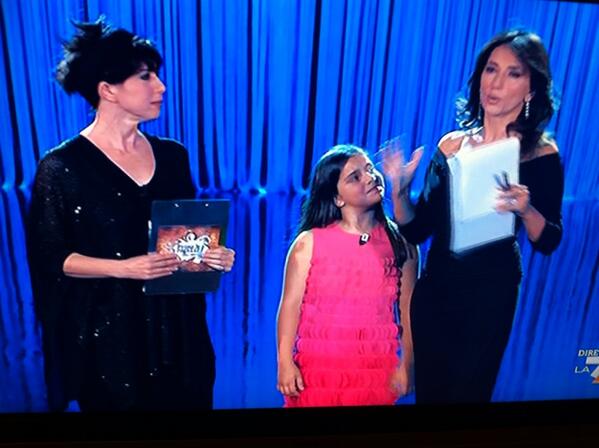 IPincoPallino's tweet photo. I Pinco Pallino dress now on La7 - italian television channel http://t.co/xvO7I9Fvrv