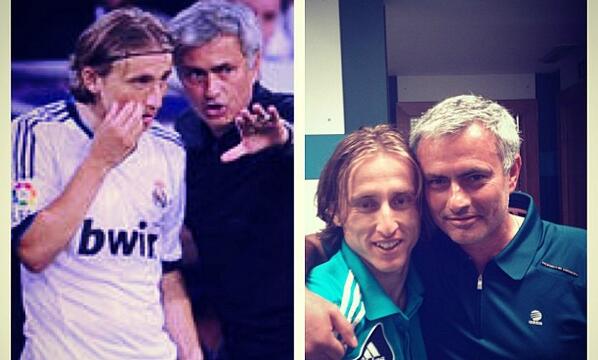 Ahmed_Aboqura's tweet photo. لوكا مودريتش يضع هذه الصورة على مواقع التواصل الإجتماعي كـ وداعية لـ البرتغالي جوزيه مورينيو . http://t.co/WkbGDHQf2N