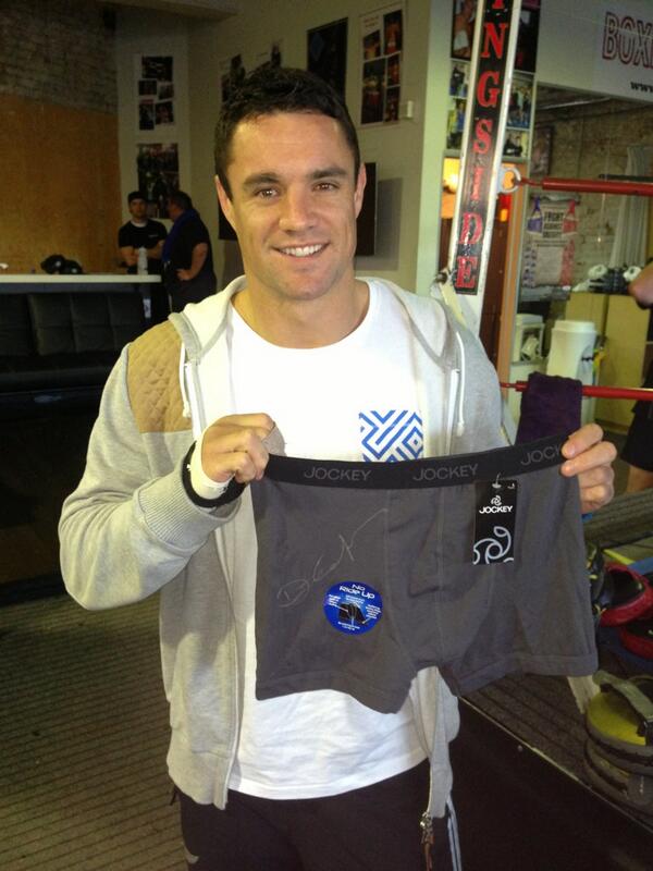 DanCarter's tweet photo. Hope they sell #cleanpair “@MontyBetham13: S/O 2 @DanCarter for helping us with an auction item for this years #GCB. http://t.co/AM8OohFQo3”