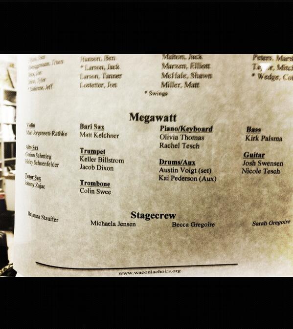 teschinwaconia's tweet photo. Woohoo #megawatt x 2 
@rachel_booberry @NicoleLillie97 http://t.co/LHcWo09TeC