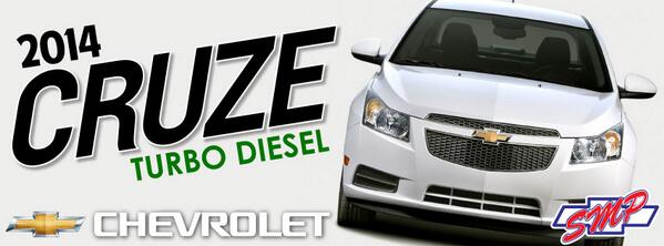 smpchev's tweet image. Announcing the new 2014 Cruze Clean Turbo Diesel! Now Available at SMP! #cruzediesel #superquiet #incrediblysmooth