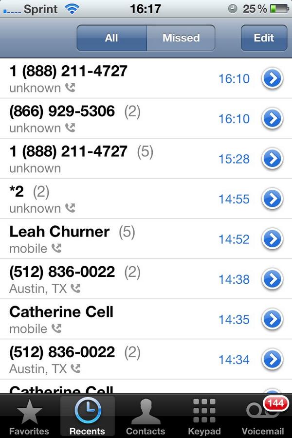 ceceliamurphy's tweet image. #sprint #droppedcalls #badcoverage #nocoverage each of these repeated calls is a dropped call
