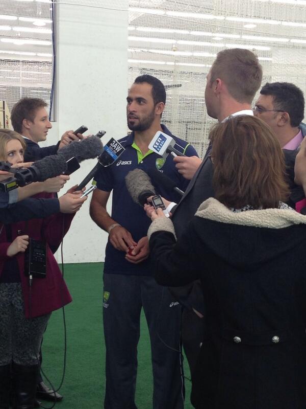 harmonycricket's tweet photo. "This is my country now" words from HIC ambassador Fawad Ahmed http://t.co/wDGnn1DCJf