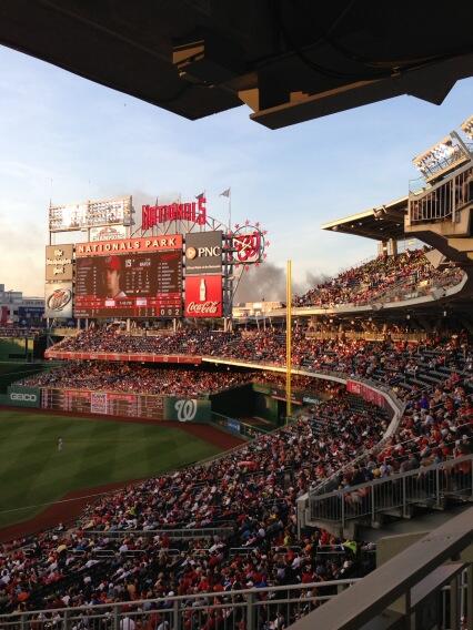 KoriHill's tweet image. #DCFire from #Nationals stadium. Cc: @nbcwashington