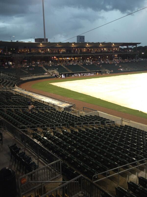LarryRodgers2's tweet image. Biscuits game, in a suite, rain delay, BBQ, Cold Keg. Doesn't get much better