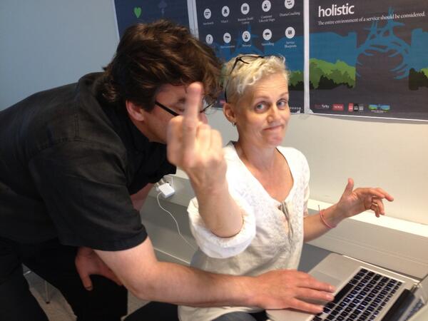 ServiceJamTurku's tweet photo. Last minute panic in uploading... "Don't f...ing take any pictures!" #ggovjam http://t.co/tusKpngKhp