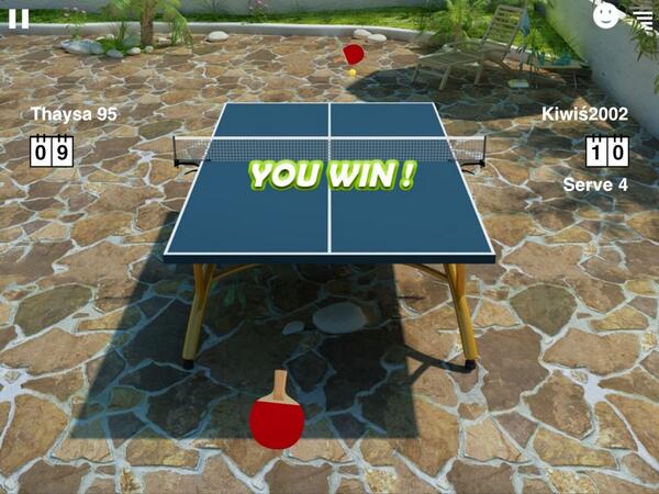 Thaysada's tweet photo. Empfehlenswert! Virtual Table Tennis 3. iPad Download: http://t.co/nqEv4t242n http://t.co/UeK5O4573Q