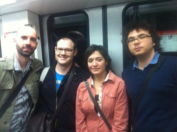 Mauri_Edo's tweet image. The @netquest #testing team on its way to the #SpringTest meeting :-)
