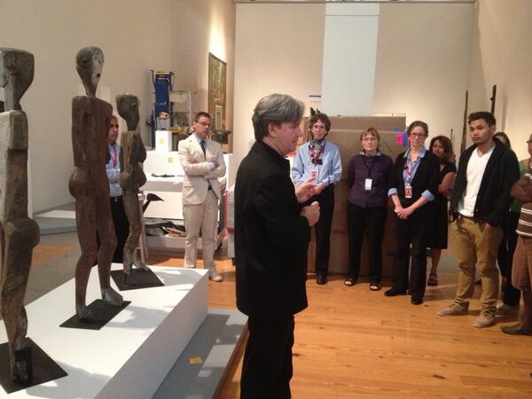 PtldMuseumofArt's tweet photo. Security walk through for "Shangaa: Art of Tanzania" w/ curator Gary van Wyk. Opens 6/8! #Shangaa http://t.co/40p7Q9NRqQ
