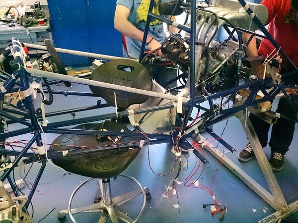 Data acquisition and engine wiring underway, aim to be completed by tomorrow evening. #formuladit #formulastudent