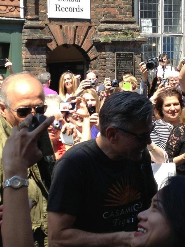 George clooney in #Rye today