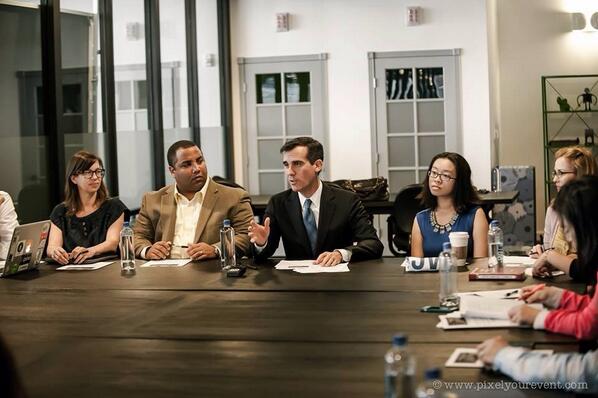 MarcMitchellLA's tweet photo. I was excited to join the Mayor-Elect's tech roundtable yesterday. Great group, smart ideas for LA. #TeamGarcetti http://t.co/FYEQobau7v