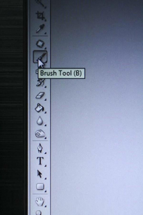 IgniteSchool's tweet image. #jogja 08. buka salah satu gambar yg akan di watermark, kemudian click brush tool #ignitetutorial