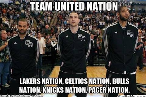 NBAMemes's tweet photo. Spurs Nation: A United Nation! http://t.co/HcMApqTRHH http://t.co/BzpfHV0eZf