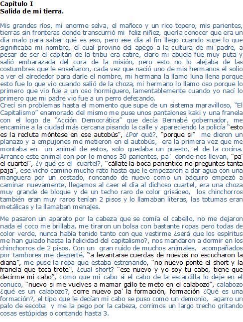 jmtoledoc's tweet image. @acevedomaru Te envió un fragmento de un libro que estoy escribiendo "Un Indio en Capitalismo" un poco grotesco