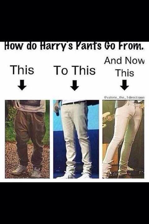 All1DSpain's tweet photo. La evolución de los pantalones de Harry http://t.co/KfIDoB7y7T