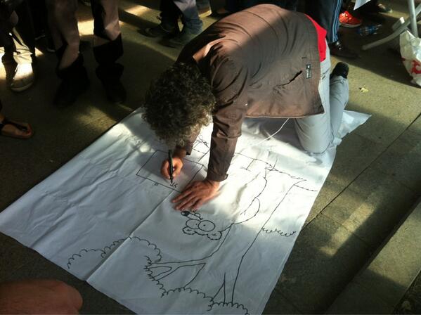 #TabiatKanunuTasarısınaHayır standimiza bugun Selcuk Erdem geldi.Siz hala gelmediniz mi? Bizce, yarin mutlaka gelin