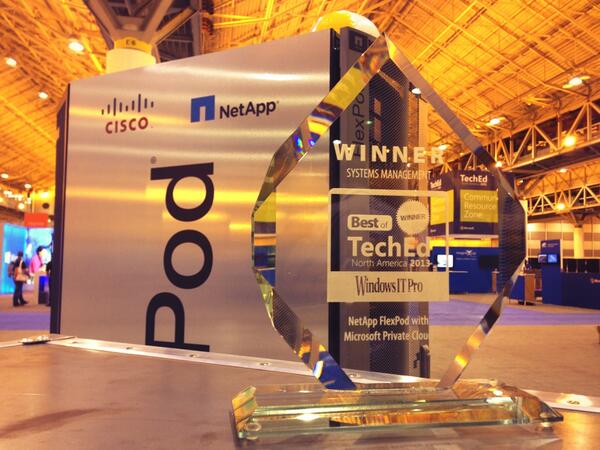 josecc70's tweet image. #NetApp FlexPod wins Best of TechEd Award.  #MSTeched #netappteched