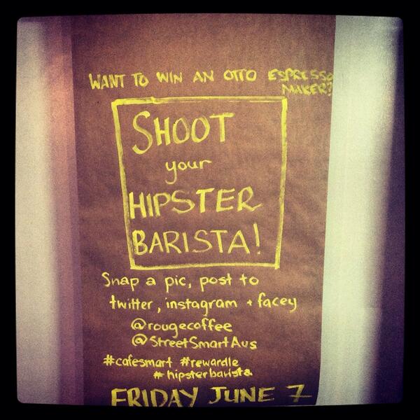 Great start to the morning @ 25 glenelg st, #southbrisbane #hipsterbarista #cafesmart <a href="/StreetSmartAust/">StreetSmartAustralia</a>