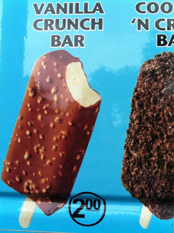 iSCREAM337's tweet photo. #VanillaCrunchBar
#TwoDollars http://t.co/hDFSLBZbCO