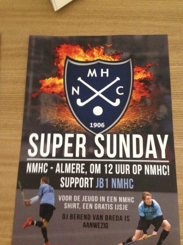 Kom zondag kijken! #playoffs #nmhcjb1