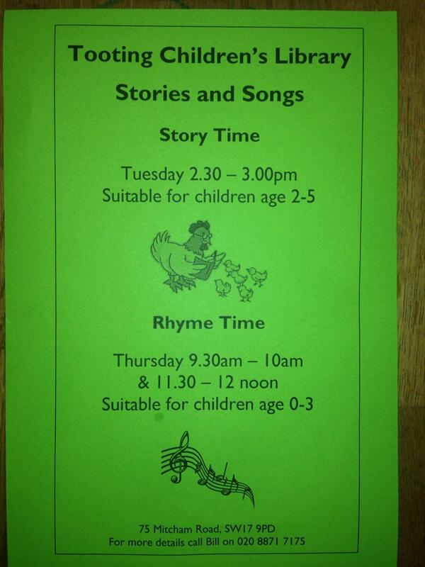JoeyMizzle's tweet image. Looks like the extra Rhyme Time is go at #TootingLibrary!
