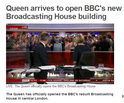 SpliceMarketing's tweet image. Picture of the Year! - The Queen at @BBCnews watching me watching you watching me