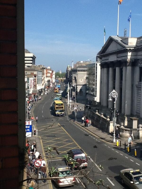 Having a great time in Dublin, Ireland with the Blue Knights International MOtorcycle Club.