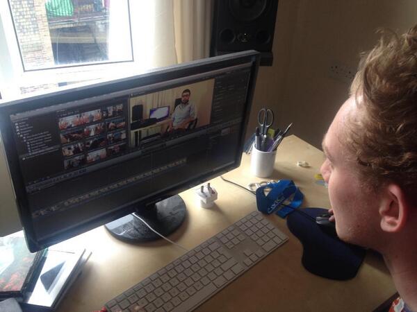 ConvolutionCld's tweet image. More video editing going down at the CC studio with @Harveywhite6 and @mikecutayar