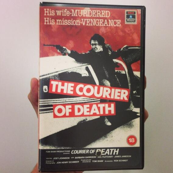 VHS Delivery #7: THE COURIER OF DEATH, on the RCA label. #tapedelivery