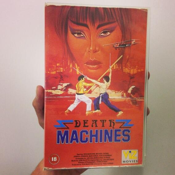 VHS Delivery #8: DEATH MACHINES, on the VIZ label. #tapedelivery