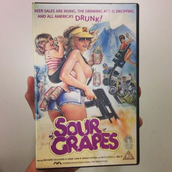 VHS Delivery #9: SOUR GRAPES, on the Medusa label. #tapedelivery