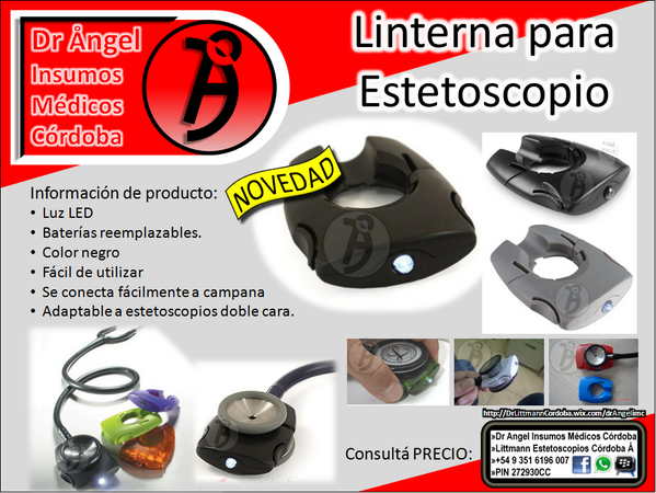 LINTERNA P/ ESTETOSCOPIOS consultá $$$: facebook.com/messages/littm… (para responder hay q ser Amigos,espero tu solicitud)