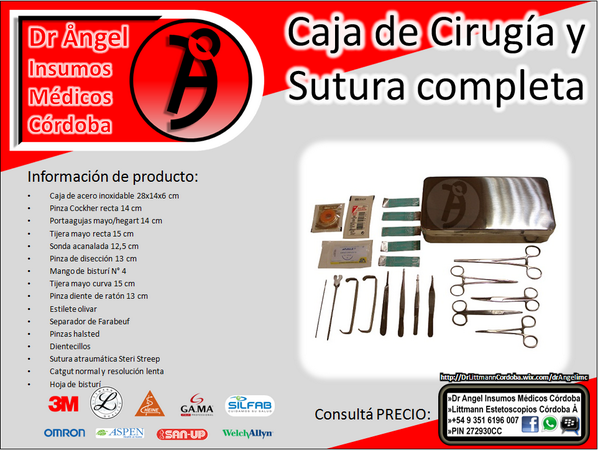 CAJA CX Y SUTURA COMPLETA consultá $$$: facebook.com/messages/littm… (para responder hay q ser Amigos,espero tu solicitud)