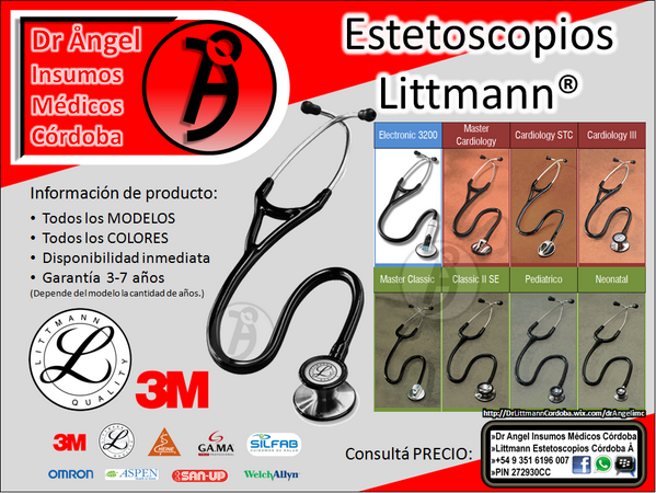 ESTETOSCOPIOS LITTMANN consultá $$$: facebook.com/messages/littm… (para responder hay q ser Amigos,espero tu solicitud)