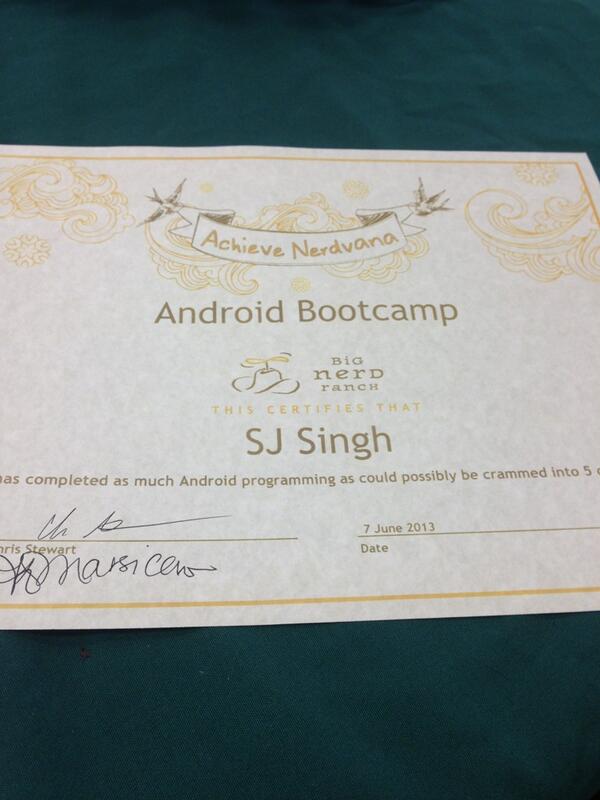 Officially a big nerd from the Ranch! #bignerdranch
