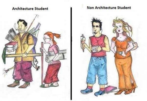 singhsurbhi726's tweet image. difference between #Architecture student or #NonArchitecture student....!!!!