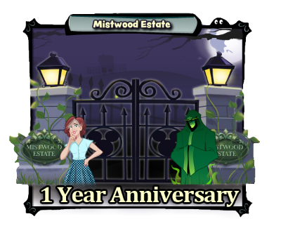Playdom's tweet photo. Happy Birthday Ghosts of Mistwood! Celebrate 1 year of Ghost Hunting with 5 Free Lantern Oil! http://t.co/FoI0vahtNS http://t.co/hzSde2OfRf