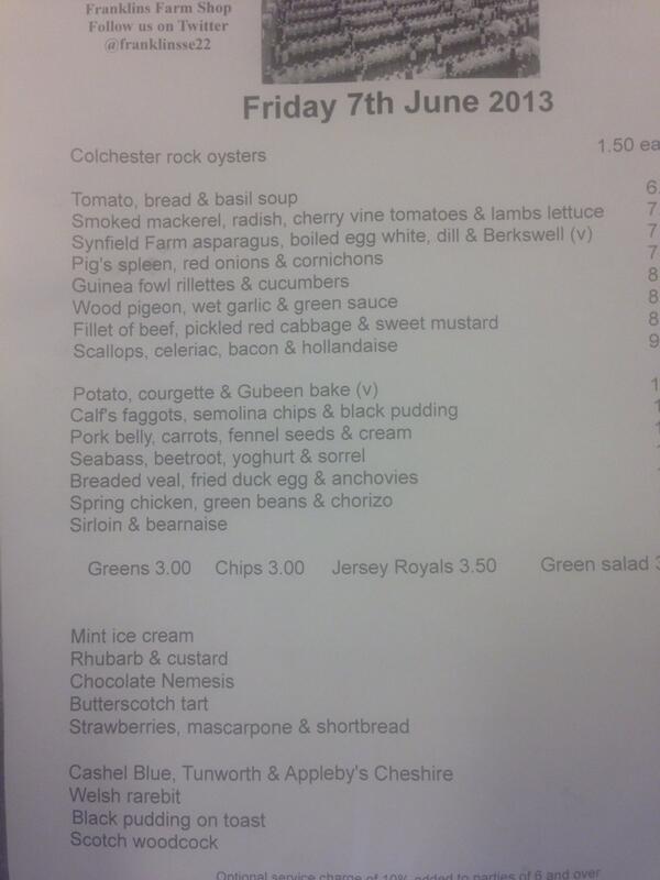 Well,well here's tonight's menu