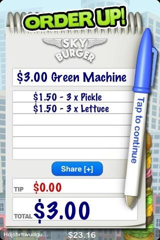 latorre09a's tweet photo. I just stacked a $3.00 Green Machine in Sky Burger for iOS! http://t.co/avE8O495F9
