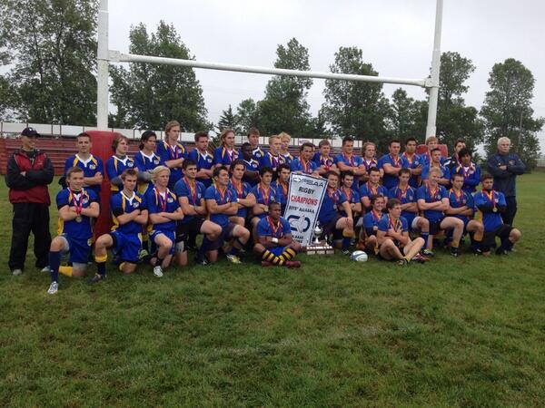 RugbyOntario's tweet photo. Congrats to Brantford for winning the AAA/AAAA Gold Medal game at OFSAA! RT @2013OFSAARugby: AAA/AAAA Gold Medallists http://t.co/rKaiVBCJyO