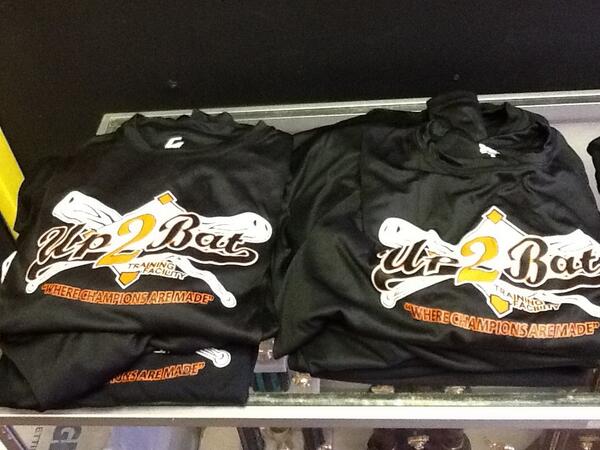 Up2BatTraining's tweet photo. Who's looking to win Up2Bat prizes and apparel? We just got in new Dri-Fits! Follow @ChrisUlrey and RT this to win! http://t.co/0BPCuLfGbl