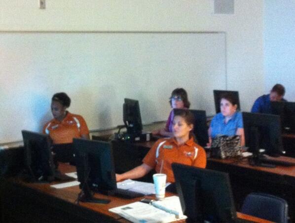 Impact_HCS's tweet photo. Impact Academy team learning about new learning platform. Excited to plan for @Impact_HCS 2nd year! #gaed http://t.co/vGTuEXG5la