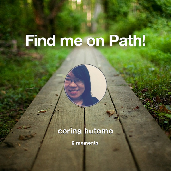 Find me on #Path now! Go to: path.com! #thepersonalnetwork