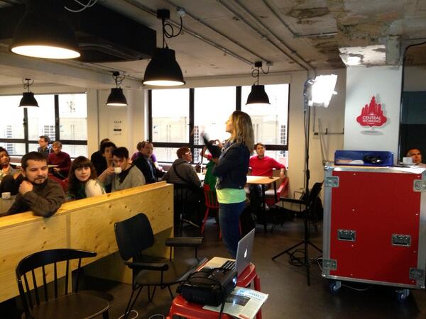 centralworking's tweet image. . @barclays Linda Hall opening the #accessibilityhack - putting our interest in the community