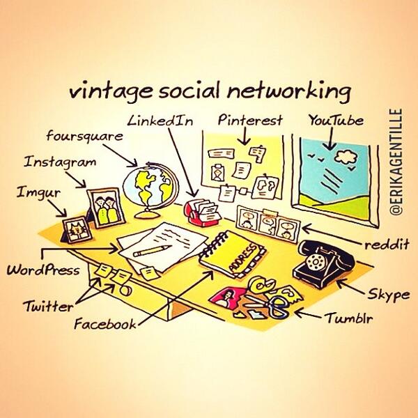 deiaideas's tweet photo. Vintage social networking #socialmedia http://t.co/Hxg1XxqNiB